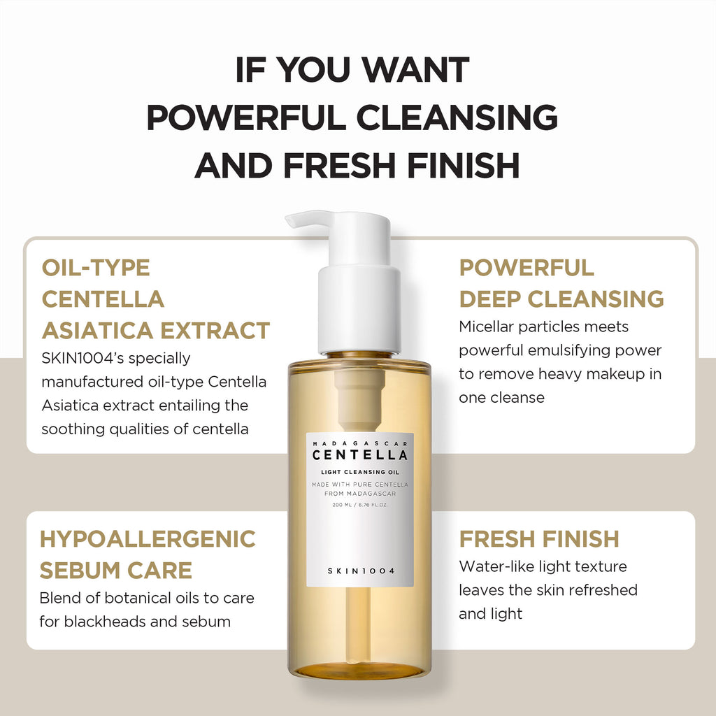 SKIN1004 Madagascar Centella Light Cleansing Oil (200ml)