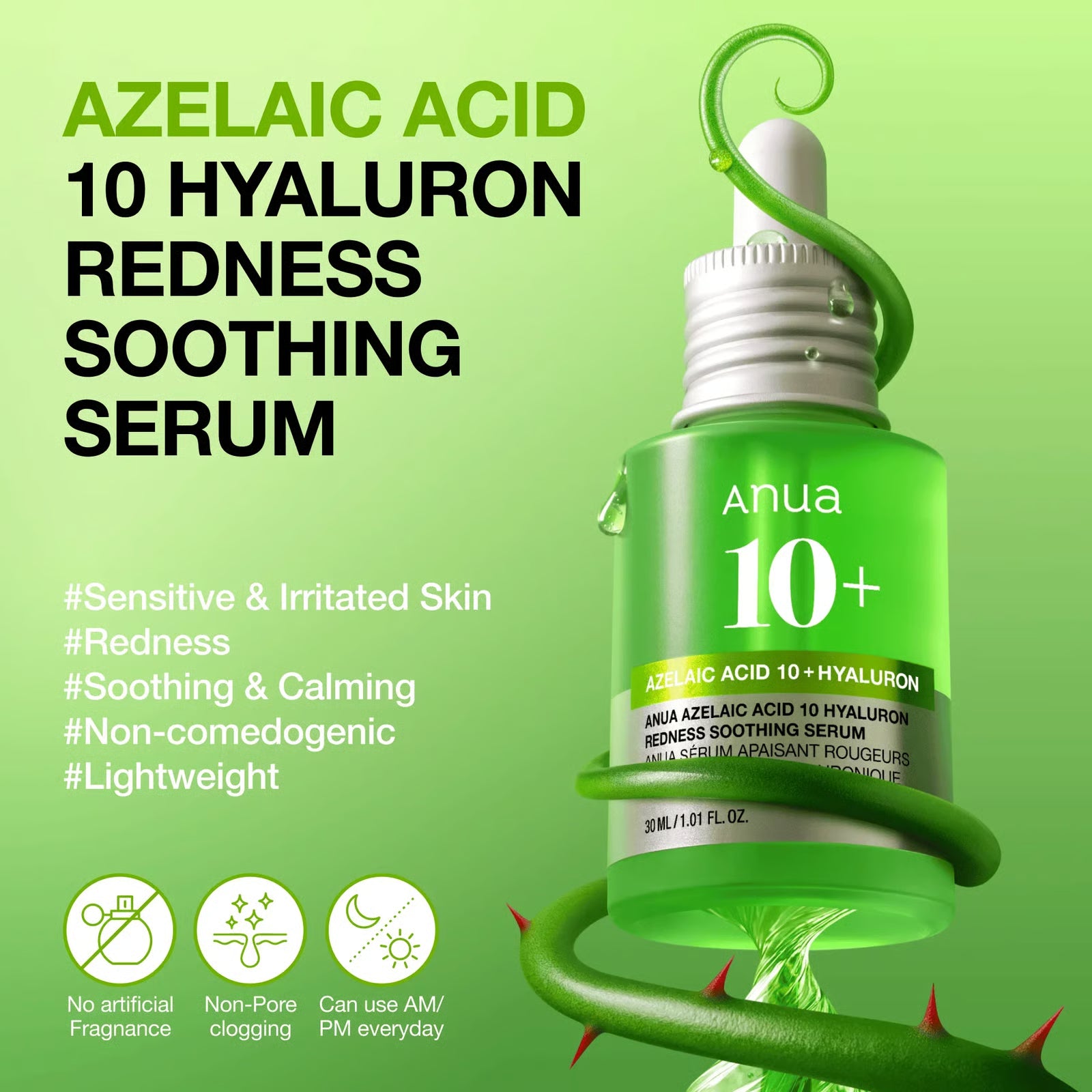 Anua Azelaic Acid 10+ Hyaluron Serum (30ml)