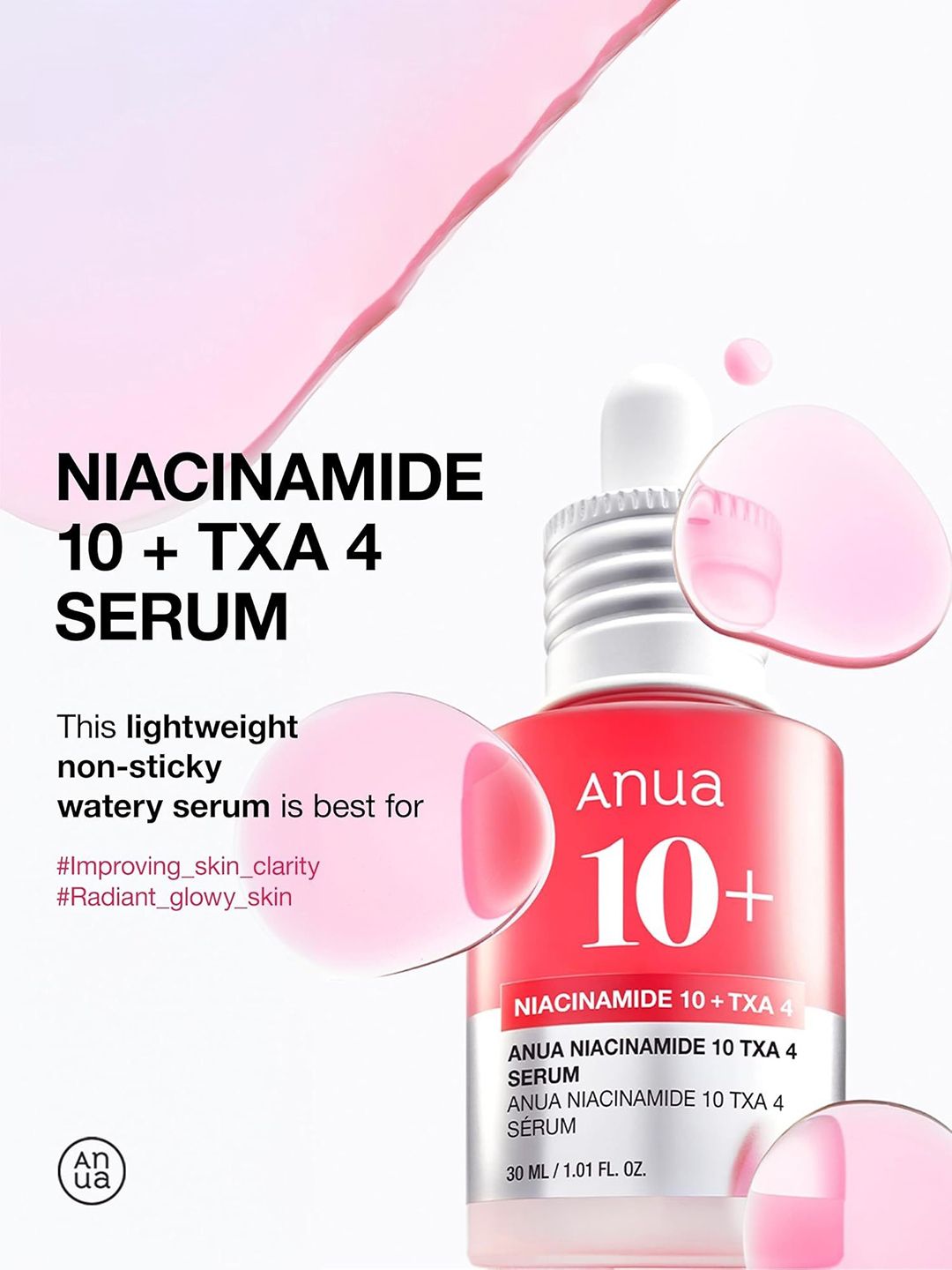Anua Niacinamide 10% + TXA 4% Serum (30ml)