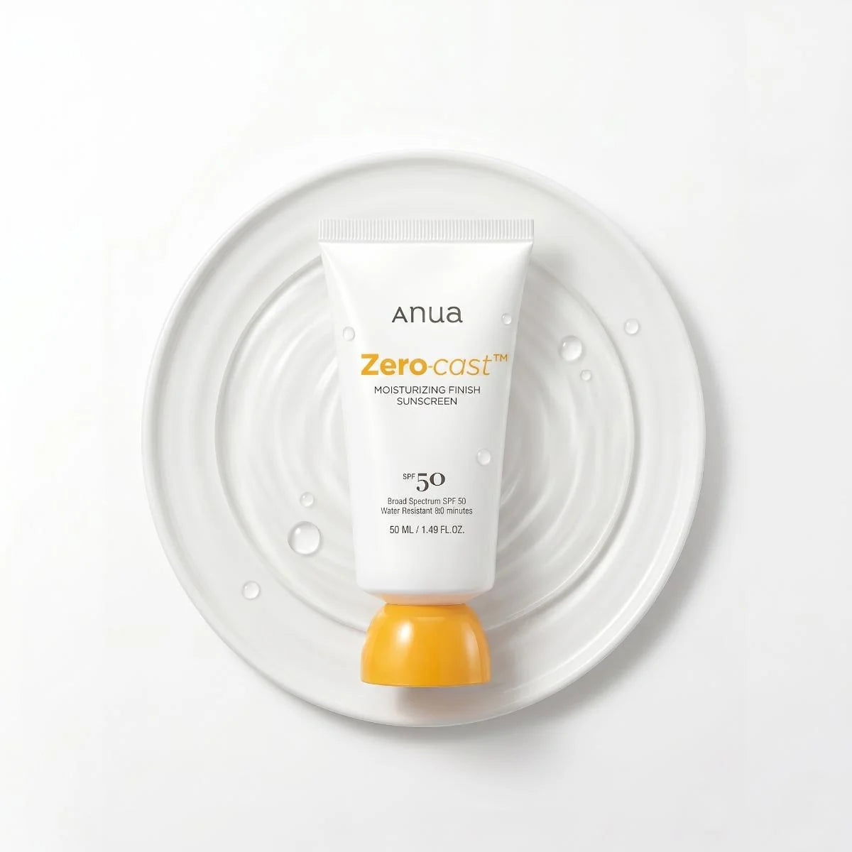 Anua Zero-Cast Moisturizing Finish Sunscreen SPF 50 (50ml)