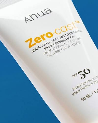 Anua Zero-Cast Moisturizing Finish Sunscreen SPF 50 (50ml)